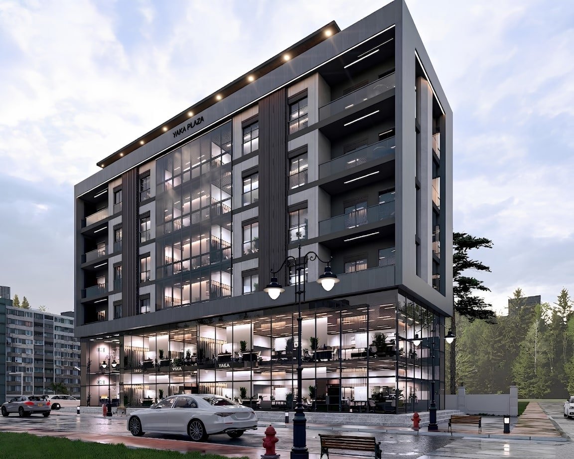 Yaka Plaza'nın sokak kotundan görünümü